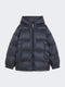 The Cube Down Jacket in Water-Repellent Canvas Midnight Blue
